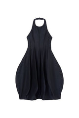 Open back tulip dress | night — packshot