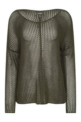 Open Knit Sweater | Darkest — packshot