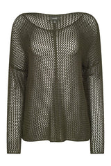 Open Knit Sweater | Darkest — packshot