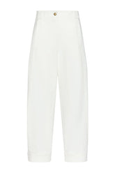 Stretch cotton canvas trousers — packshot