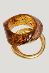 Resin bracelet set - GOLD — model side