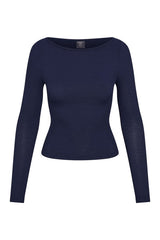 Paddington Long Sleeve - Midnight Lightweight Rib — packshot