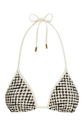 Palma Top Colorblock - Black Gingham — packshot