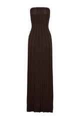 Pia Ribbed Strapless Maxi Dress — packshot