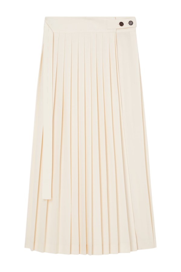 Plissé wrap skirt — packshot