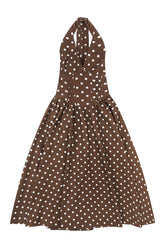 'Pretty Woman' Polka Dot Halter Neck Corset Midi Dress — packshot