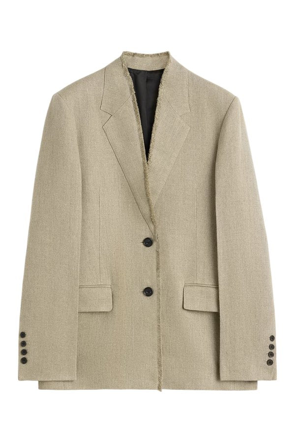 Raw lapel jacket — packshot