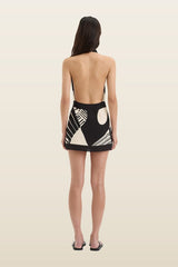 Realisme Wrap Halter Mini Dress — carry 4
