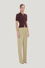 Ribbed Polo Top — carry 2