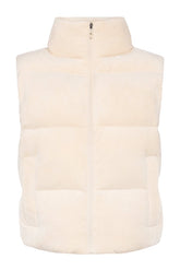 Ribbed Velour Puffer Vest — packshot