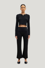 Rio High Waist Flare Pant — model front