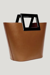 Riviera In Caramel Leather — model front