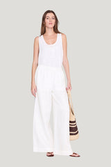 Roslyn Pant - Ivory — model front