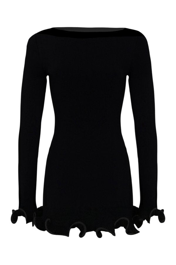 Ruffle Hem Mini Dress — packshot