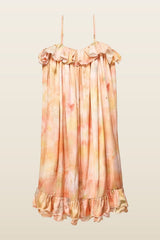 Ruffle Volume Maxi Dress — model back