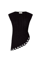 SAEZ Ruffled crochet top — packshot