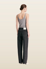 SAMUR LDS Organic denim boyfriend jeans — model back