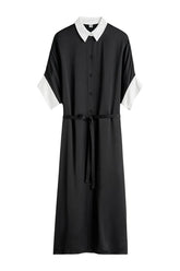 Satin shirtdress — packshot