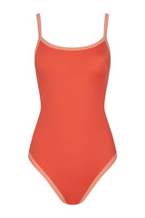Scoop Neck One Piece | Papaya — packshot