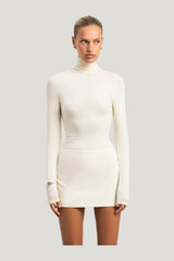 Semi Sheer High Neck Longsleeve Top — carry 3