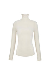 Semi Sheer High Neck Longsleeve Top — packshot