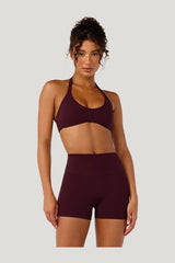 Serenity Soft Halter Contour Crop — model front