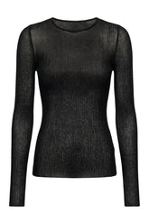 Sheer Ribbed Long Sleeve Top — packshot