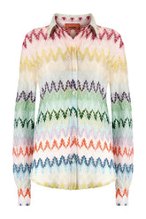 Shirt in viscose blend with lace motif — packshot