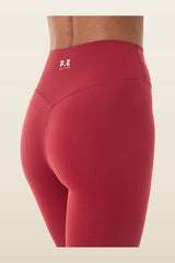 Signature Full Length Legging In Cherry — model back
