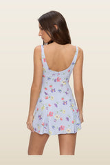 Siren Floral Mini Dress - Fresh Florals — model back