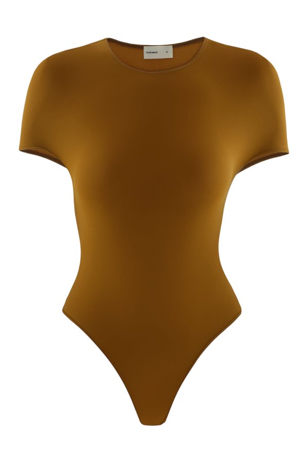 Skin bodysuit in Mustard — packshot