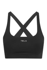 SkinLuxe Cross Back Sports Bra - Shadow — packshot