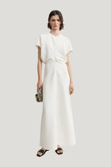 Slouch waist dress — model front