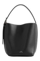 Small belted grained-leather tote — packshot