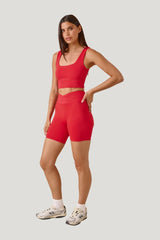Smoothform Wrap Waistband Cycling Shorts - Jalapeño — model front