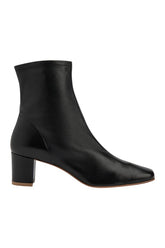 Sofia Black Leather Ankle Boot — packshot