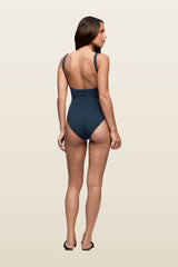Square Neck One Piece | Crispy — model back