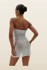 Starstruck dress in Silver — model back