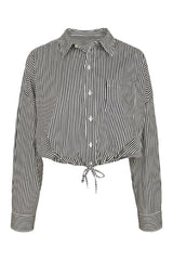 Striped Bubble Button Up Poplin Shirt — packshot