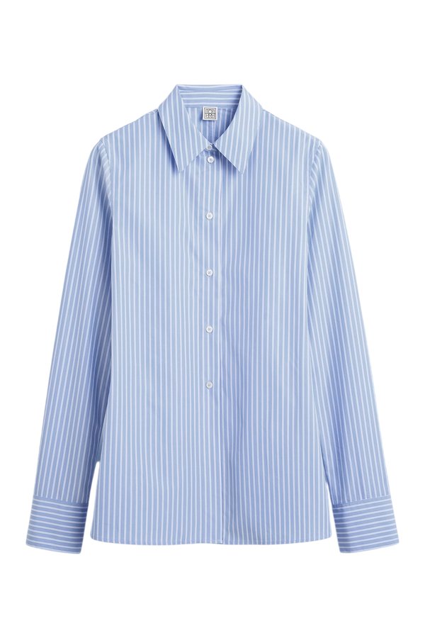 Striped poplin shirt — packshot