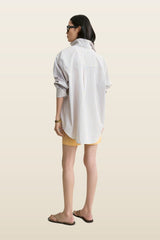 Striped summer shirt — model back