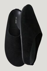 Suede Mule — model front
