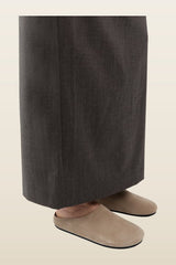 Suede Mule - Rock — model back