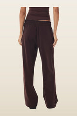 Swerve Trackpant In Mahogany — model back
