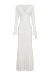 Tanya Buttoned Long Sleeve Maxi Dress — packshot