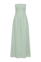 The Bandeau Dress Teal — packshot