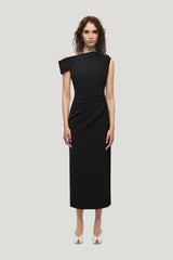 The Blair Crepe Midi Dress — model front