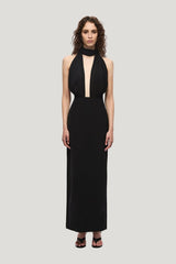 The Capezza Silk Dress — model front