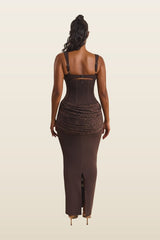 The Elodie Maxi Dress — model back