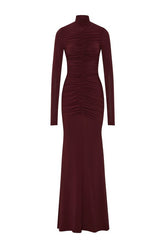 The Gathered Long Sleeve Maxi Dress — packshot